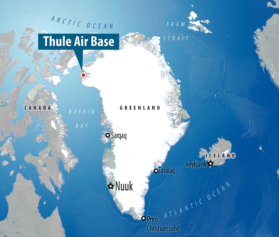 Le site de la base aérienne de Thulé a été stratégiquement sélectionné en raison de son emplacement entre Moscou et Washington DC