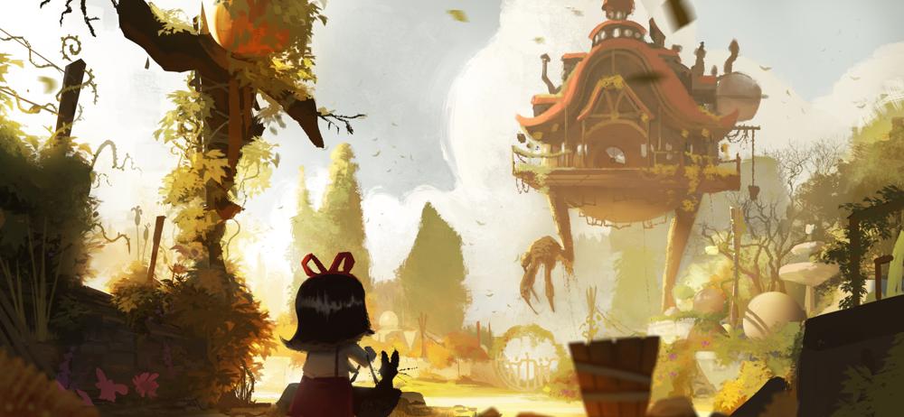 Art conceptuel Baba Yaga de The Art of Baobab (avec la permission des Baobab Studios)