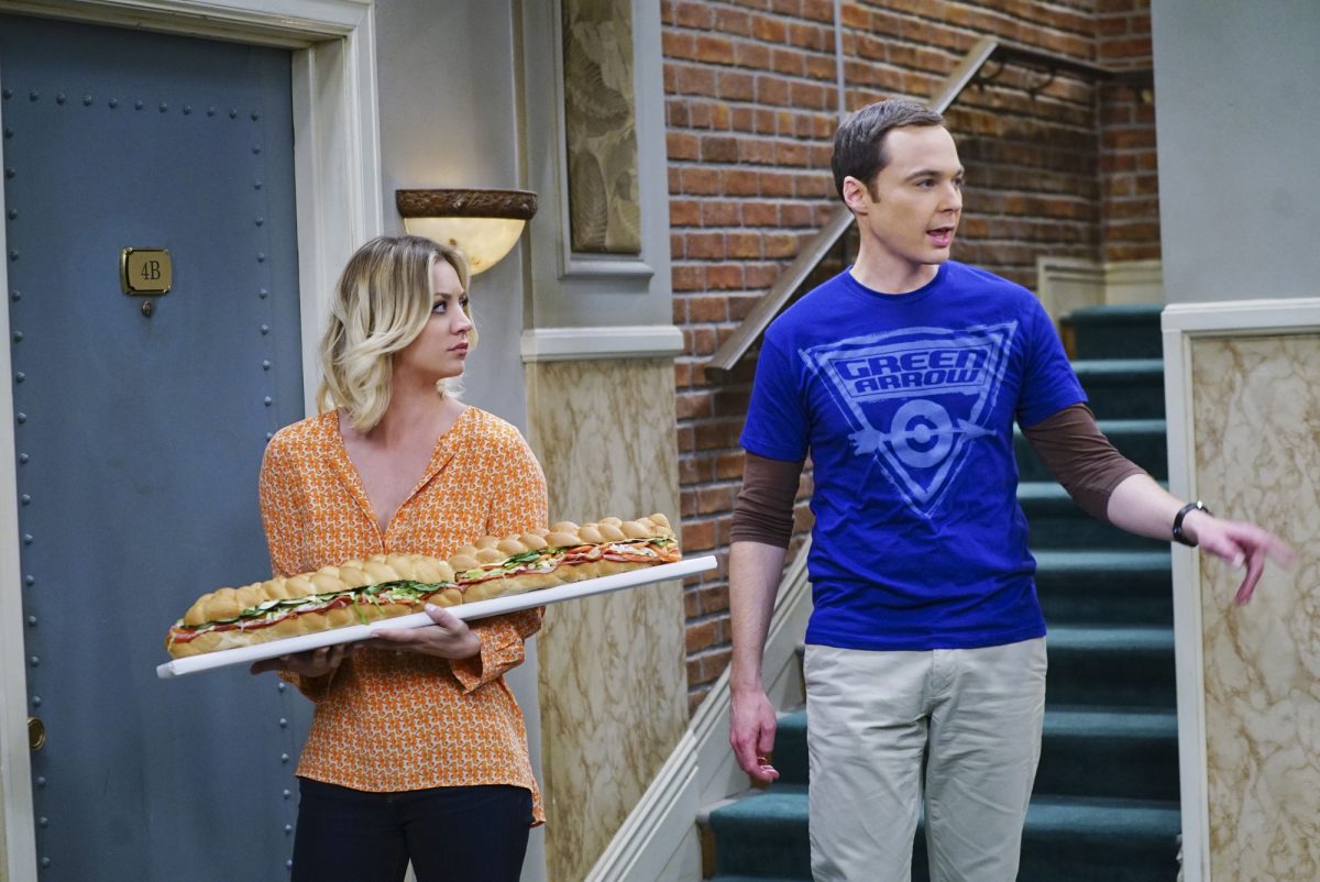 Penny et Sheldon Cooper dans 'The Big Bang Theory'