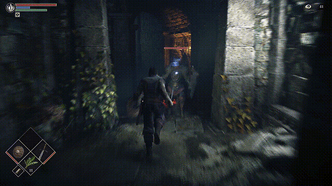 Comme vous pouvez le voir, il y a une certaine marge de manœuvre. J'ai paré tard et j'ai subi des dégâts, mais j'ai quand même pu riposter. (Gif: PlayStation Studios / Bluepoint Games / Kotaku)