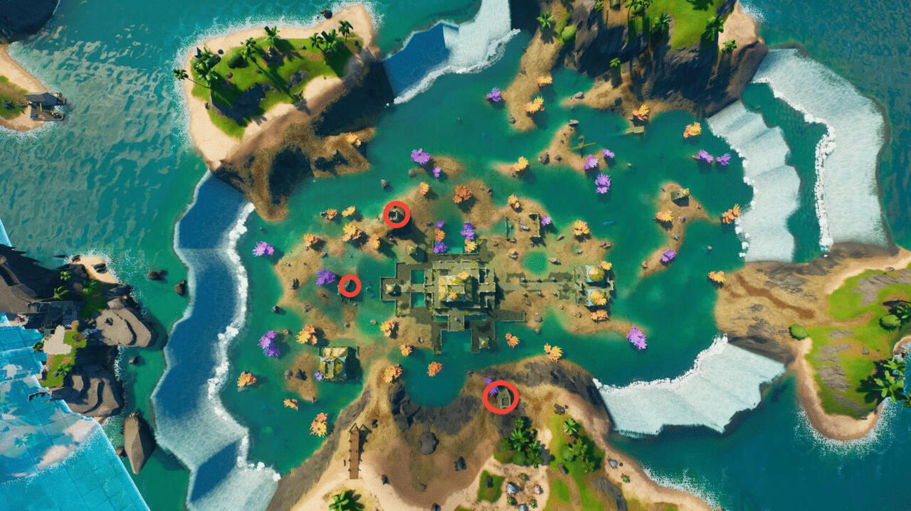 Emplacements des gnomes du château de corail fortnite.
