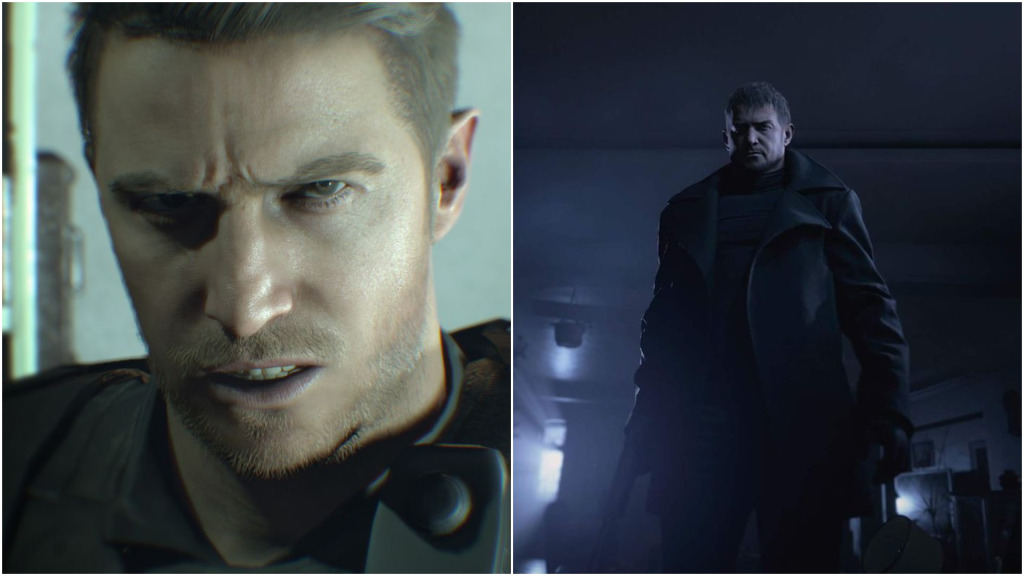 Comparaison de Resident Evil 7 et 8 Chris Redfield