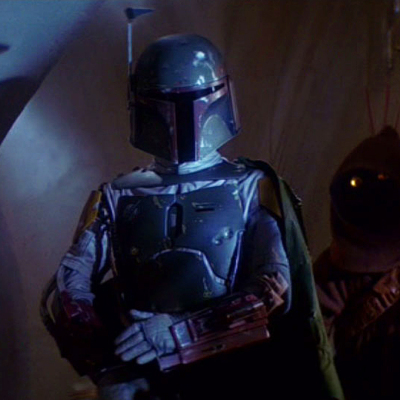 Jeremy Bulloch dans le rôle de Boba Fett dans Star Wars: Return of the Jedi