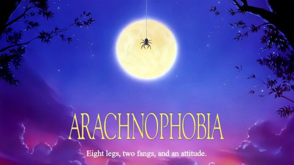 Affiche du film sur l'arachnophobie recadrée
