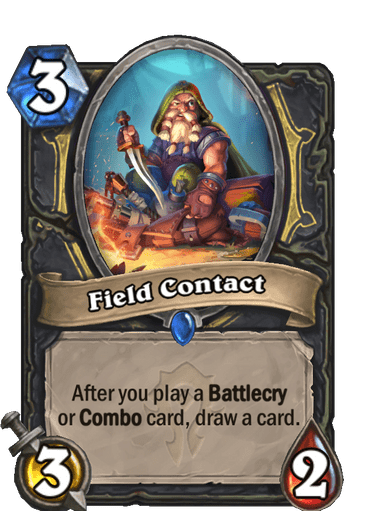 Art de la carte Contact sur le terrain Hearthstone
