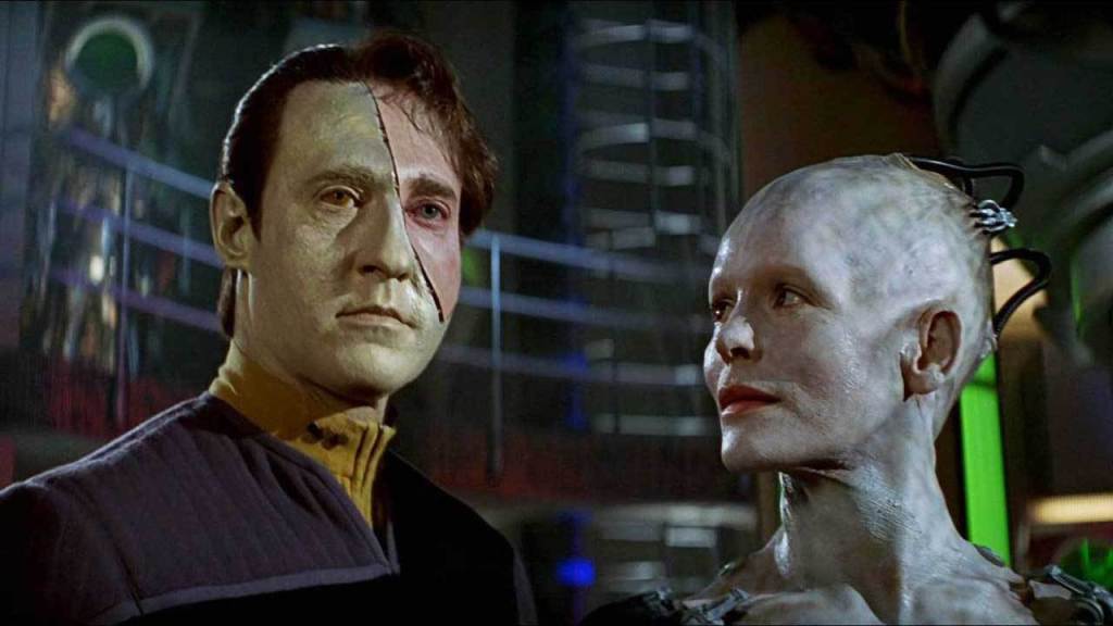 Data et la reine Borg