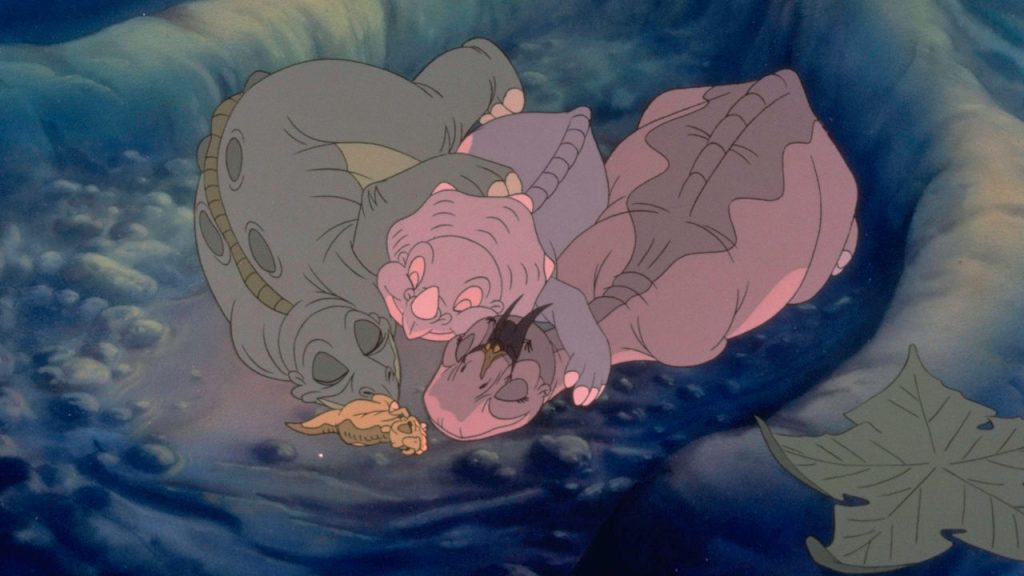 Les dinosaures dans la terre avant le temps (1988)