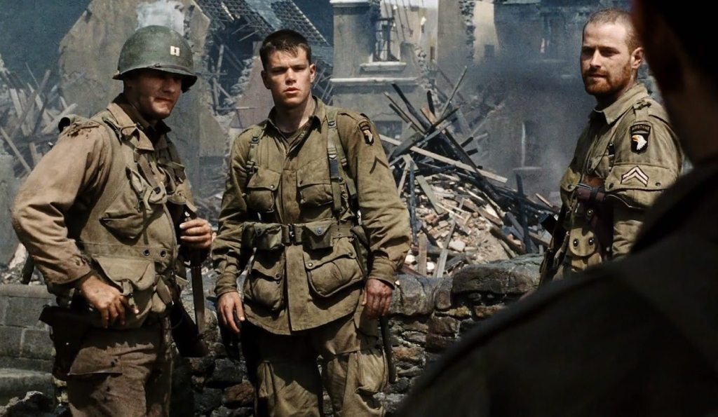 Tom Hanks et Matt Damon dans Saving Private Ryan