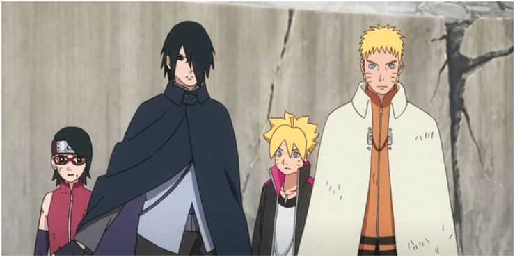 Sasuke Naruto Protegent Sarada Boruto