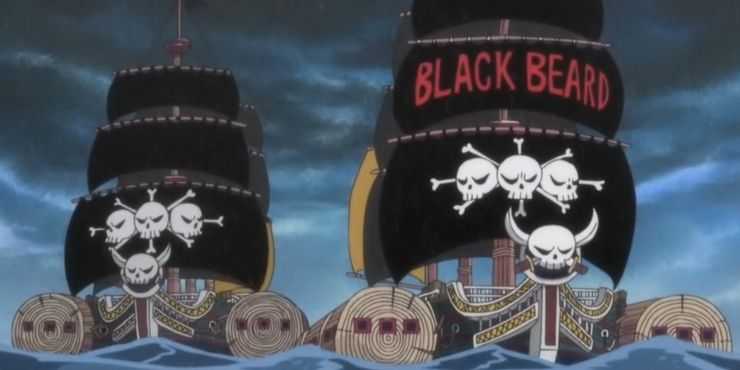 Blackbeard Jolly Roger Ship