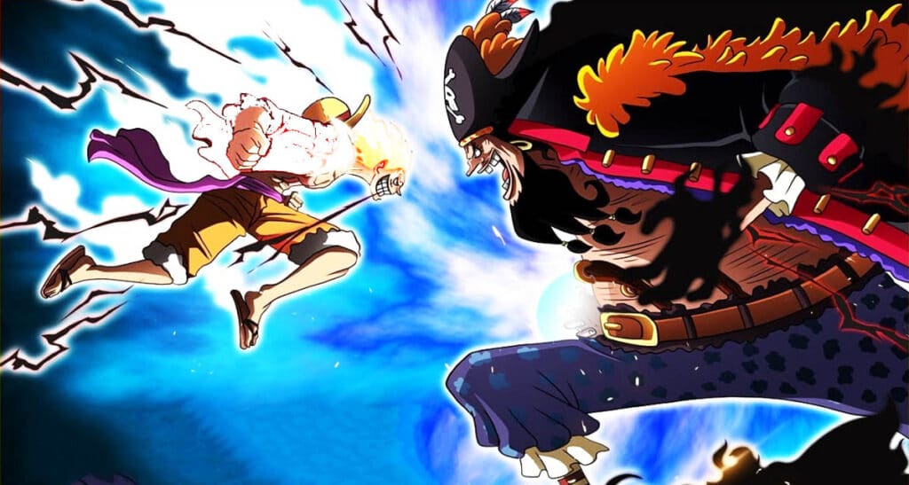 Luffy Gear 5 Contre Barbe Noire