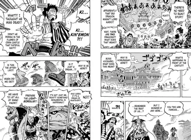 One Piece Chapitre 1051 Kinemon Neuf Fourreaux Rouges Hiyori