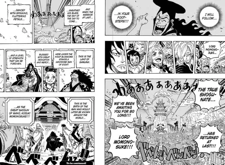 One Piece Chapter 1051 Vrai Shogun Momonosuke