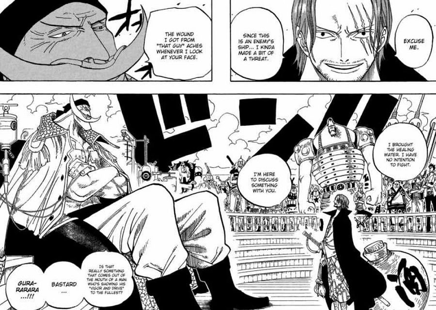 Barbe blanche et Shanks manga