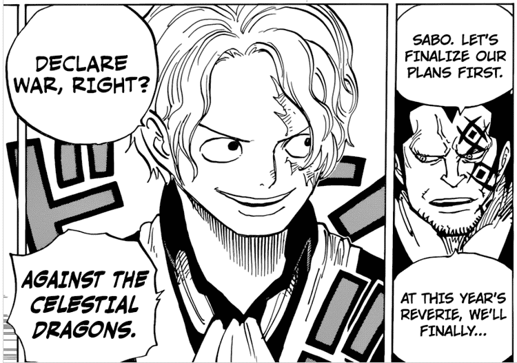 Sabo et Dragon manga One Piece