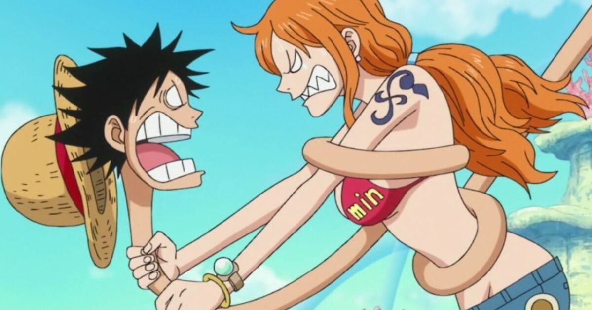 Nami s'énerve sur luffy