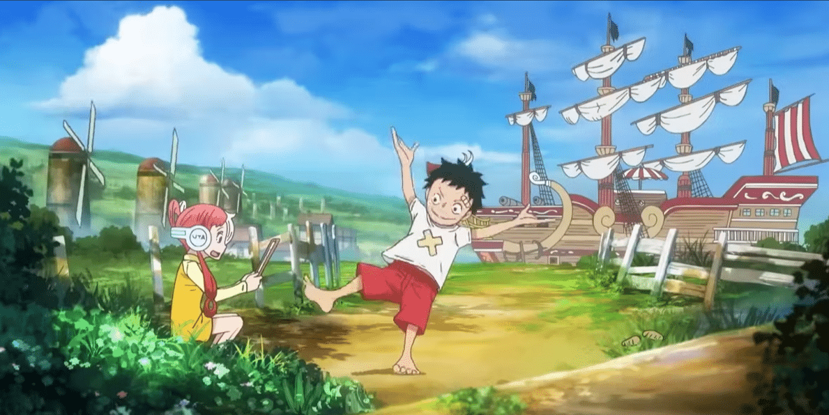 Luffy et Uta enfants