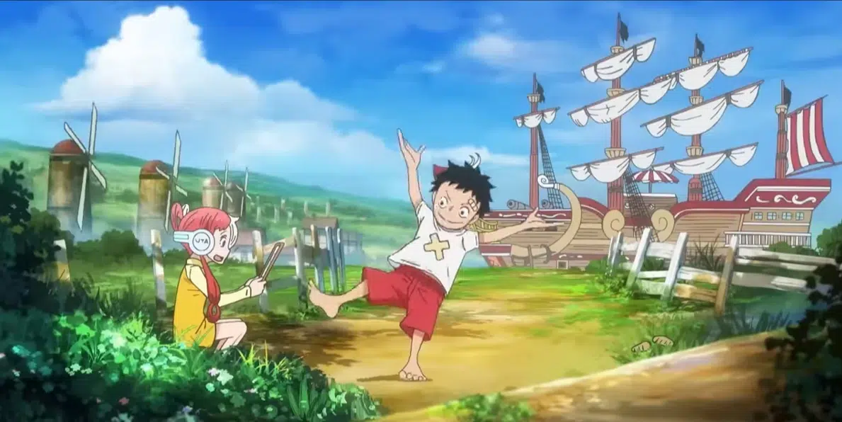 Luffy et Uta enfants
