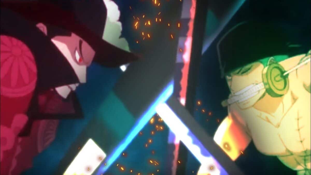 zoro vs mihawk