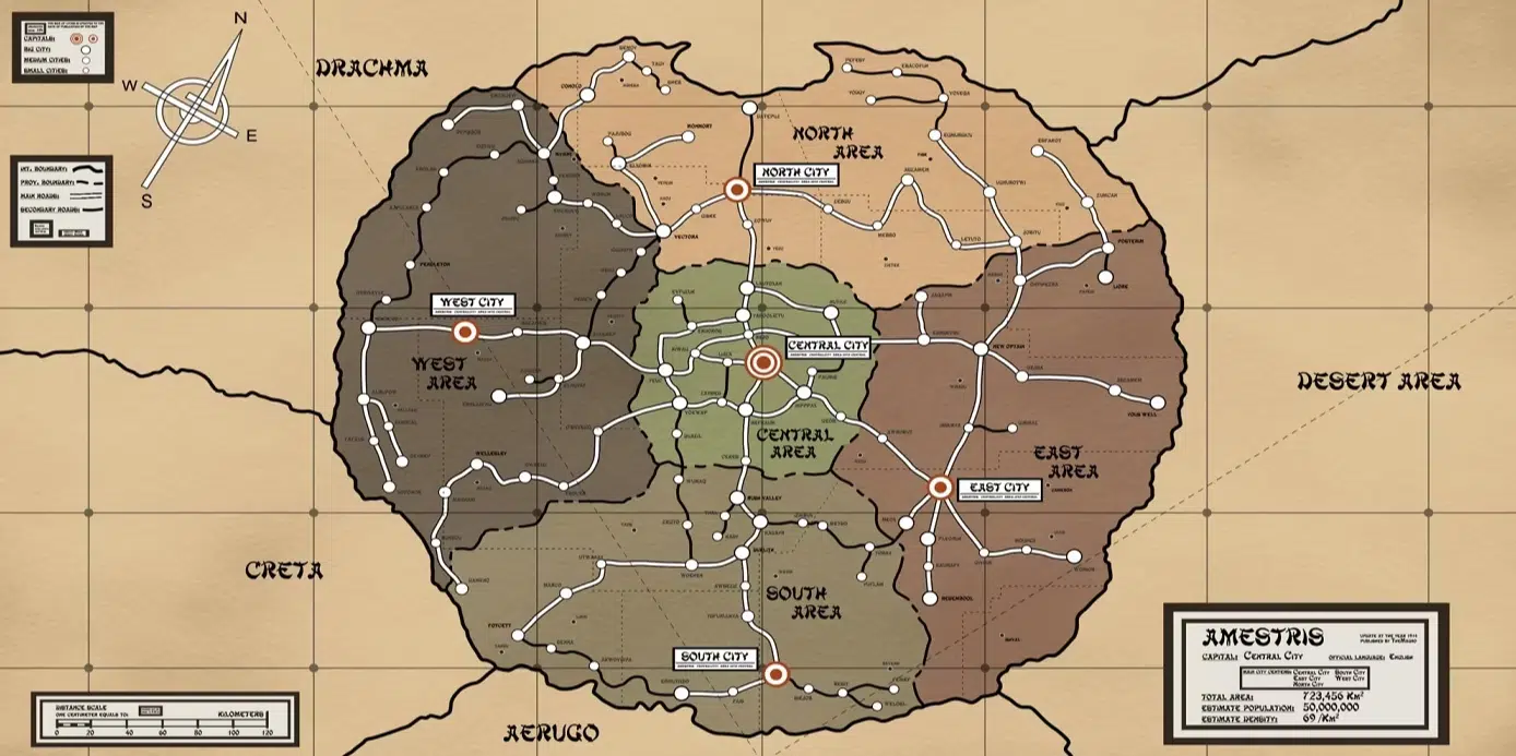 Carte d'ametris