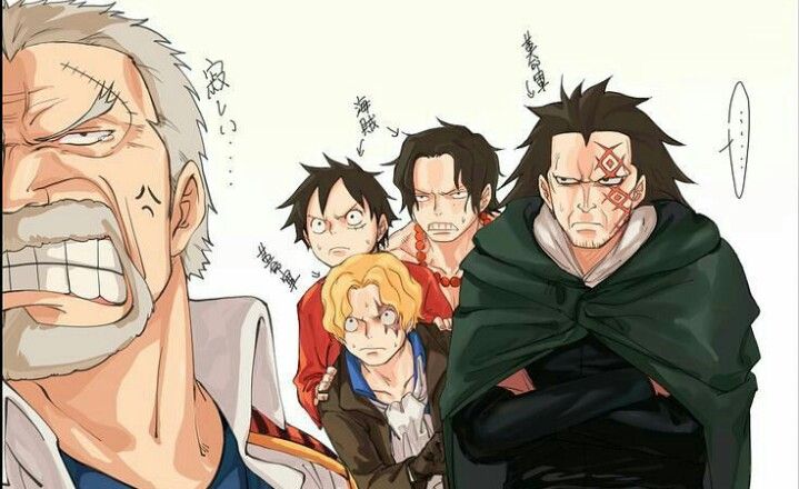 Garp sabo luffy ace et dragon