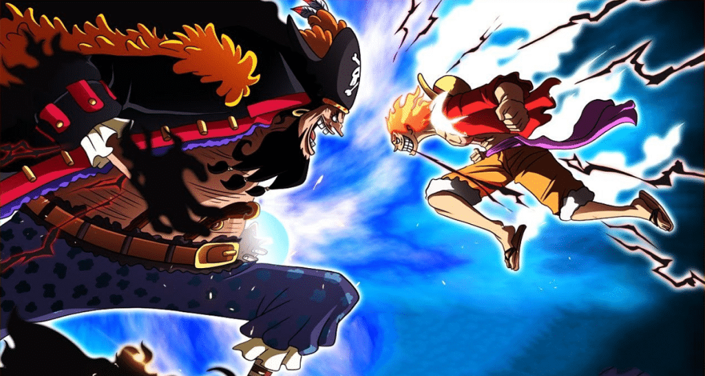 barbe noire et luffy