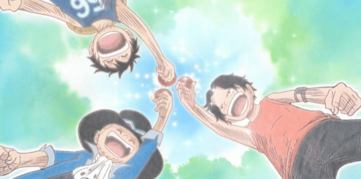 Sabo luffy et ace enfants