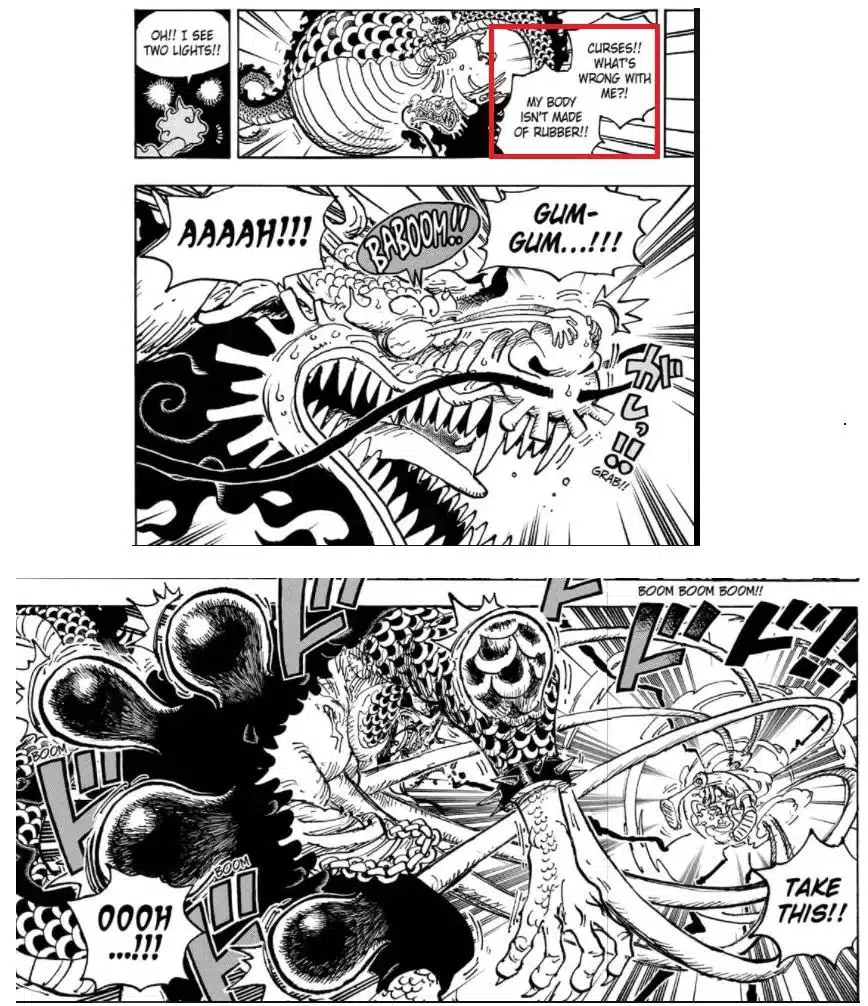 Kaido contre luffy gear 5