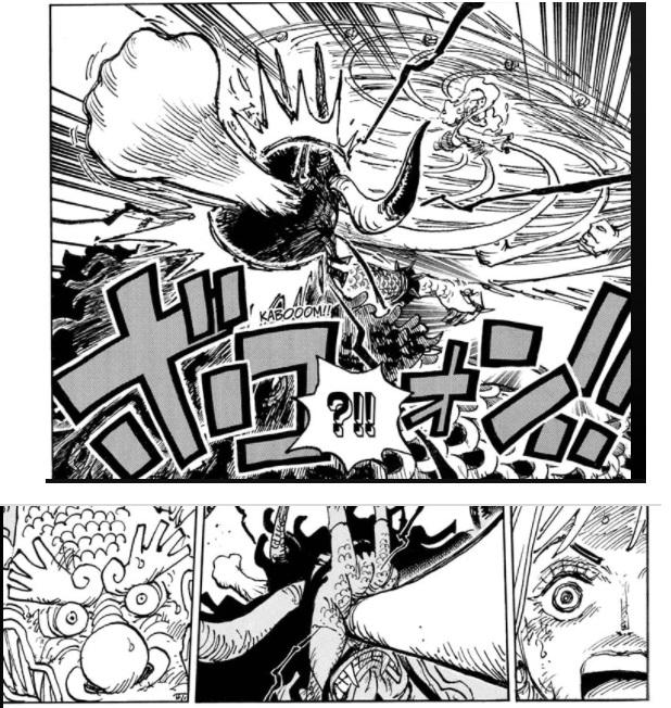 Luffy gear 5 contre kaido manga