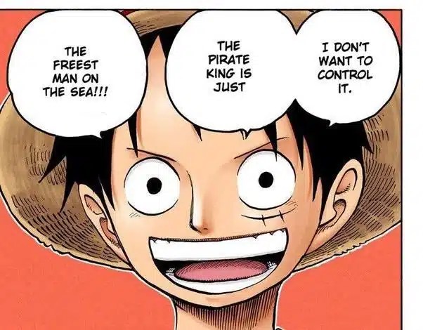 luffy homme le plus libre des mers