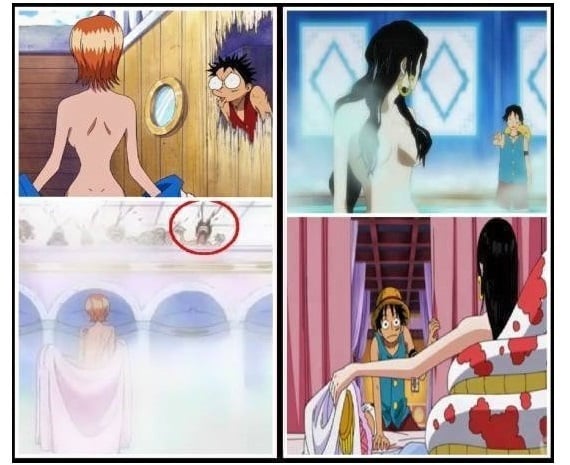 luffy nami et hancock