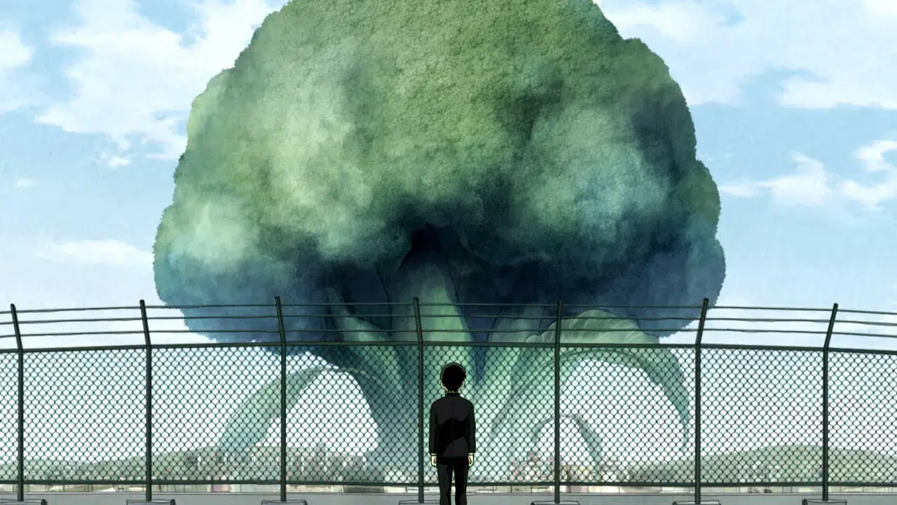 mob psycho 100 saison 3 brocolis géant