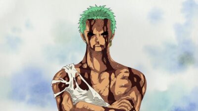 zoro couvert de sang