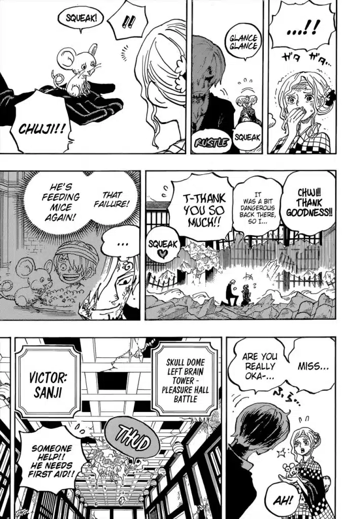 sanji sauvant la souris