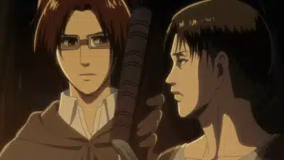 Attaque des Titans Levi et Hange