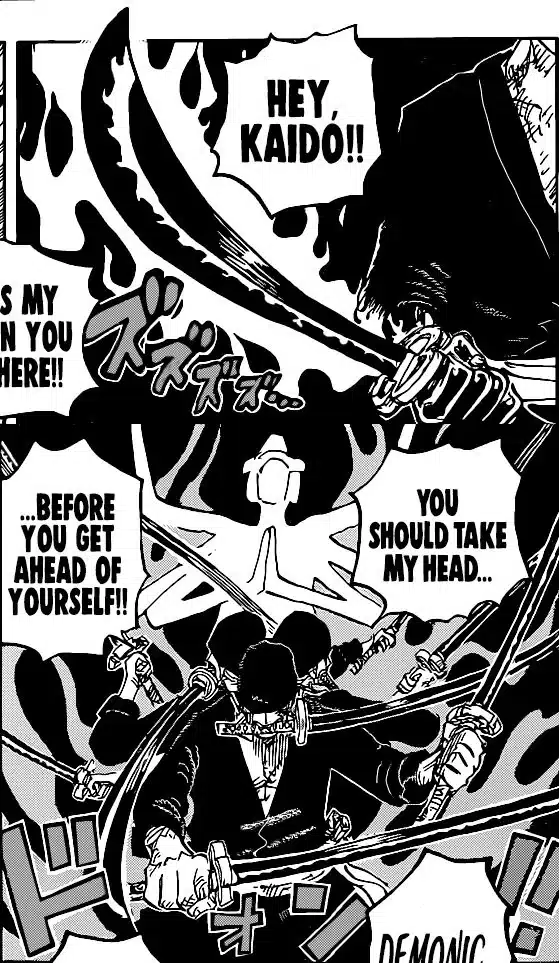 kaido vs zoro manga