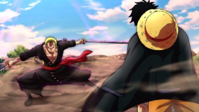 luffy et zoro combattent