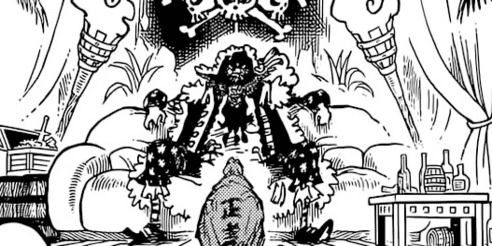 barbe noire dans le chapitre 1081 one piece