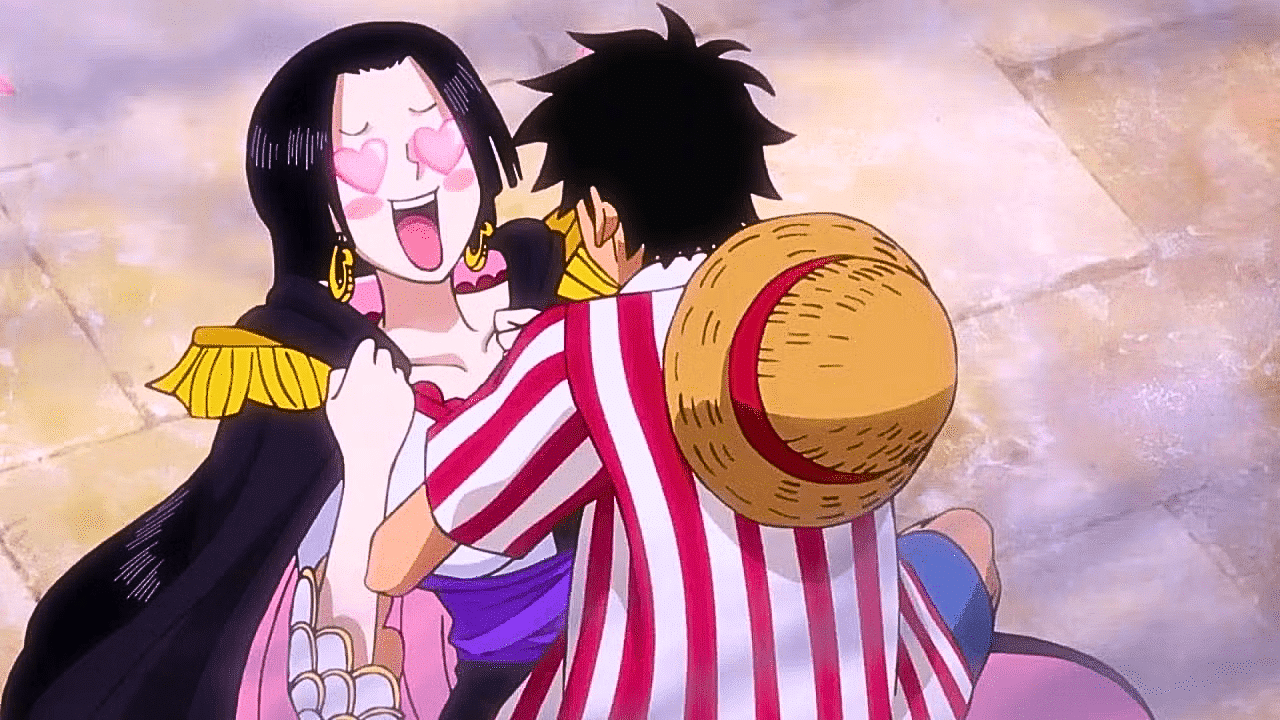 boa hancock luffy one piece