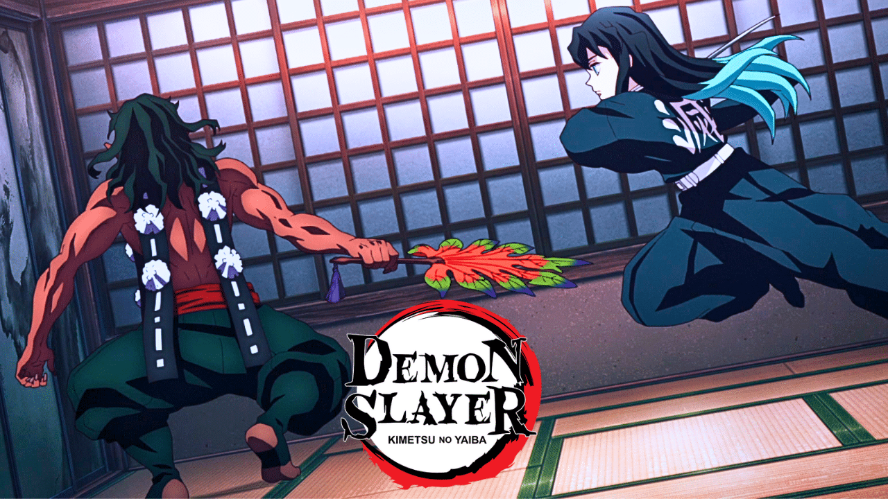 demon slayer muichiro vs hantengu