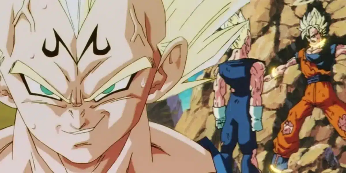 dragon ball majin vegeta versus goku