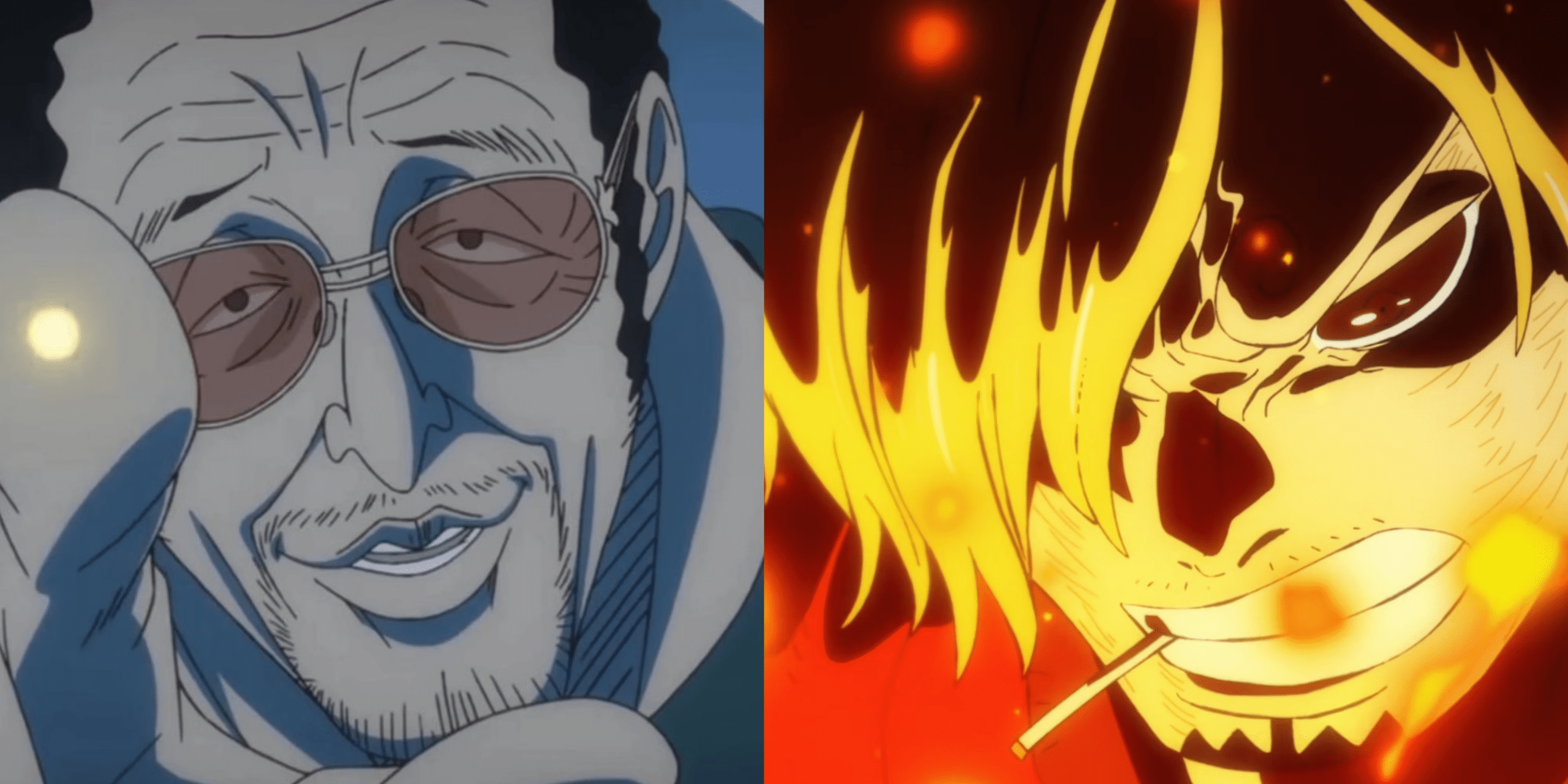 sanji versus kizaru one piece