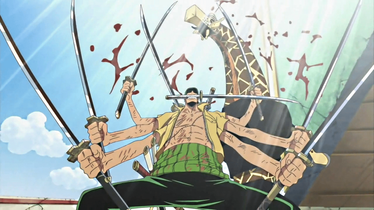 zoro versus kaku one piece