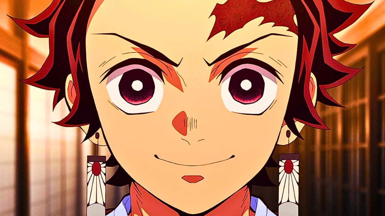 demon slayer tanjiro visage sourire