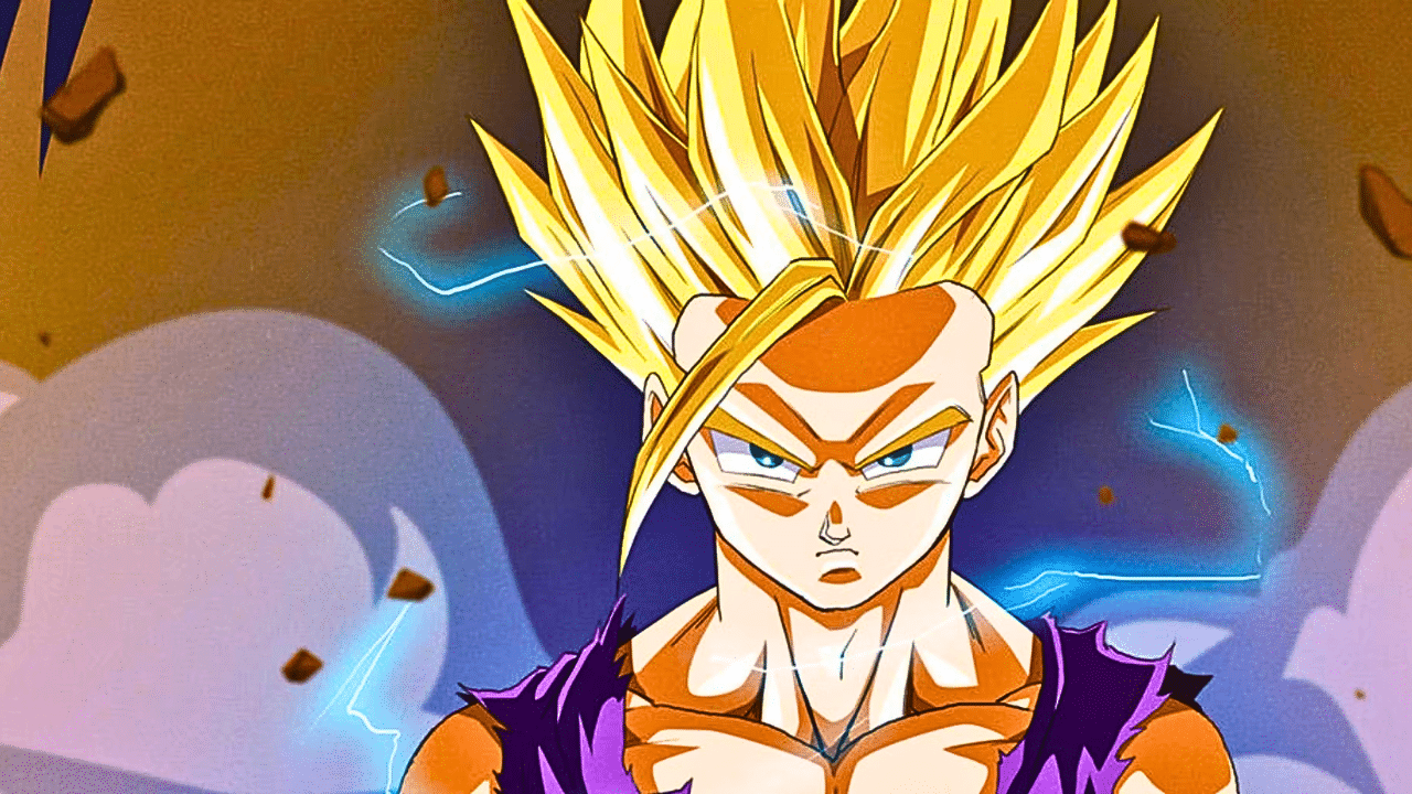 dragon ball gohan ssj2 transformation