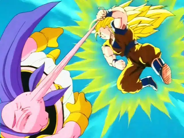 goku vs buu dbz