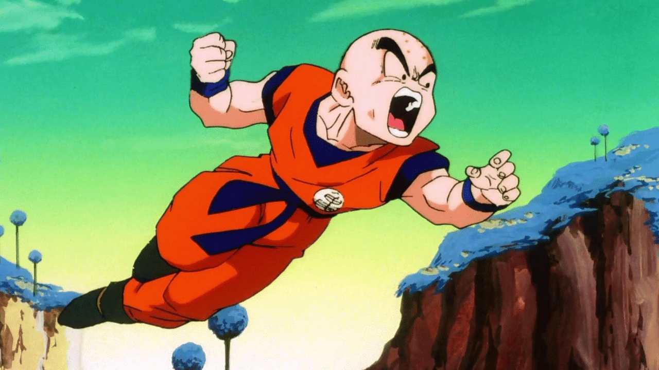 krillin dragon ball z crie