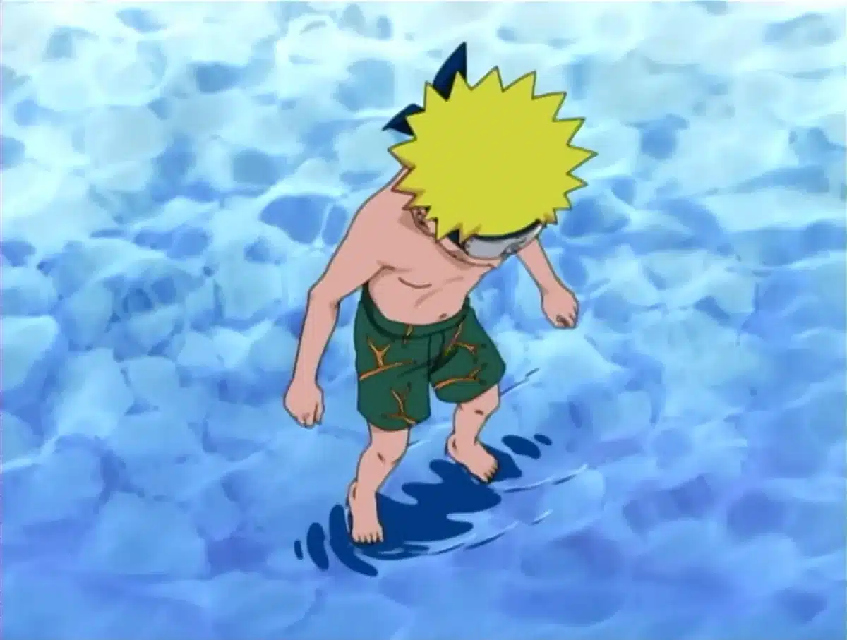 naruto marche sur l eau