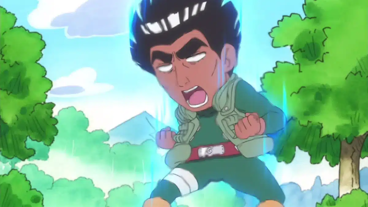 rock lee naruto huit portes