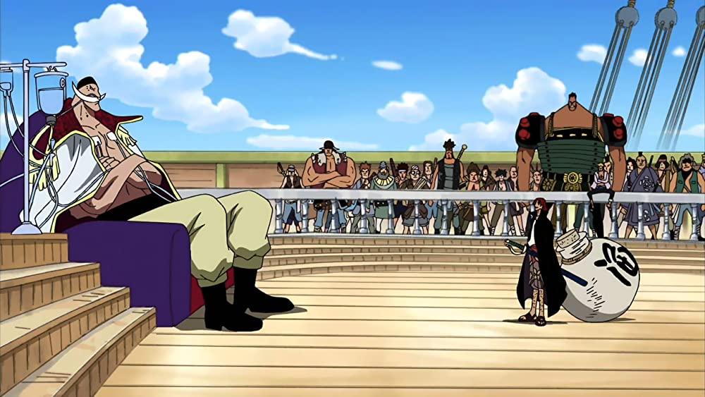shanks vs barbe blanche one piece